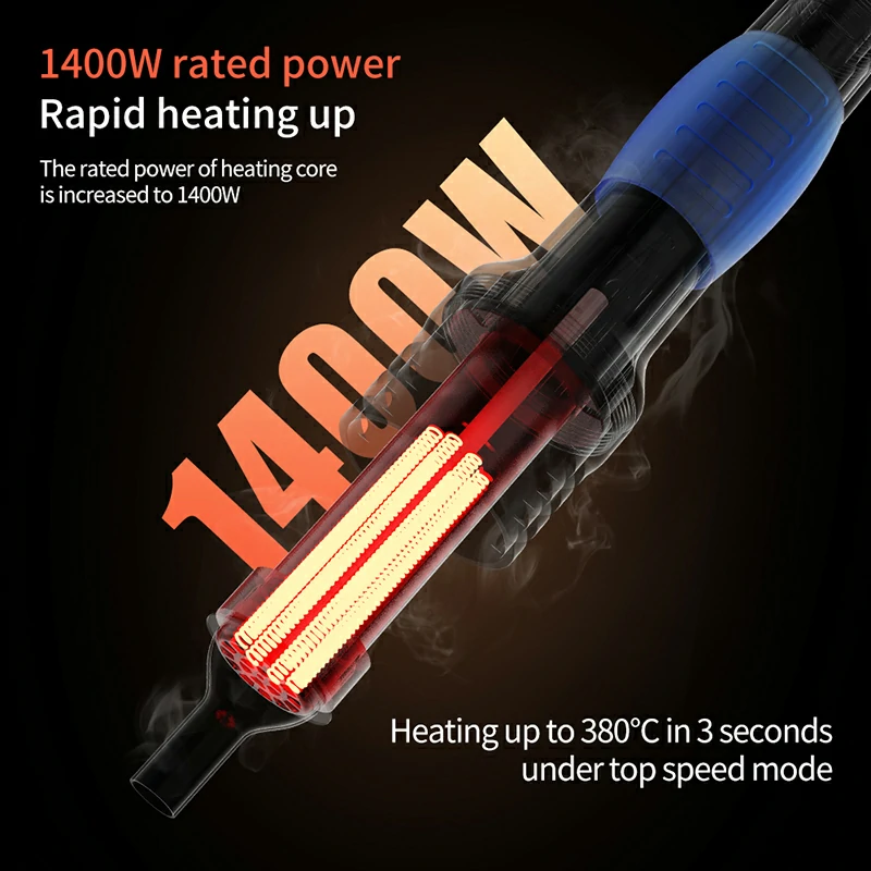 H314 1400W Smart Hot Air Rework Station Heating Intelligent Rework