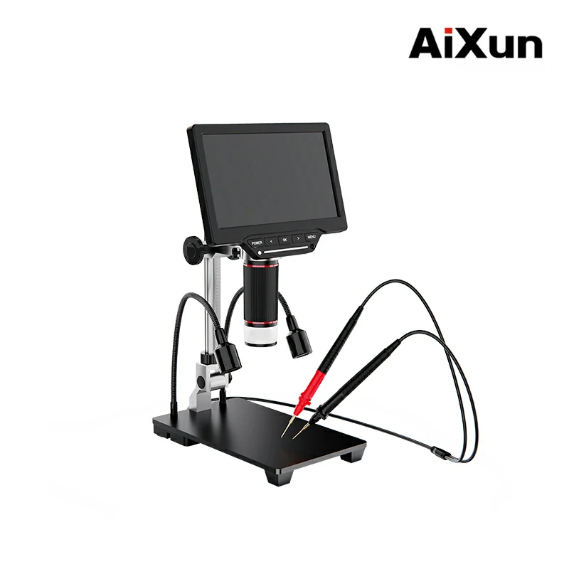 DM21 7-Inch Electronic Digital Microscope With Multimeter Design For Soldering