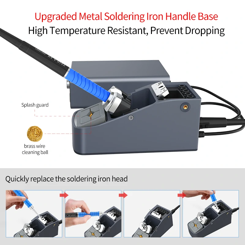 T3B 96W Micro Soldering Station With T210, T115 Handle for DIY Hobbyists