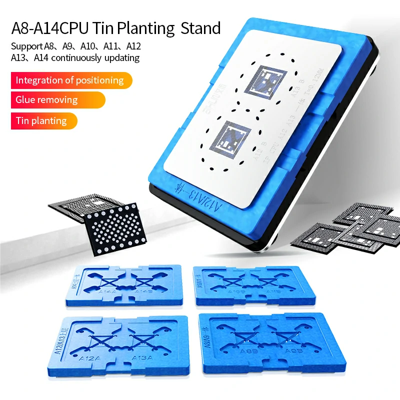 A8-A14 CPU IC Reballing Platform Tin Planting Base Repair Kit for ...