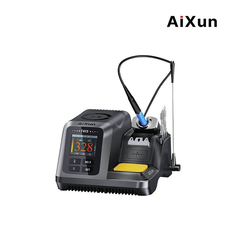 T413 200W Integrated Smart Soldering Station Compatible with T245/T225 Handle
